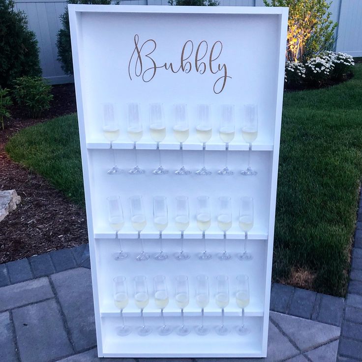 Diy champagne wall