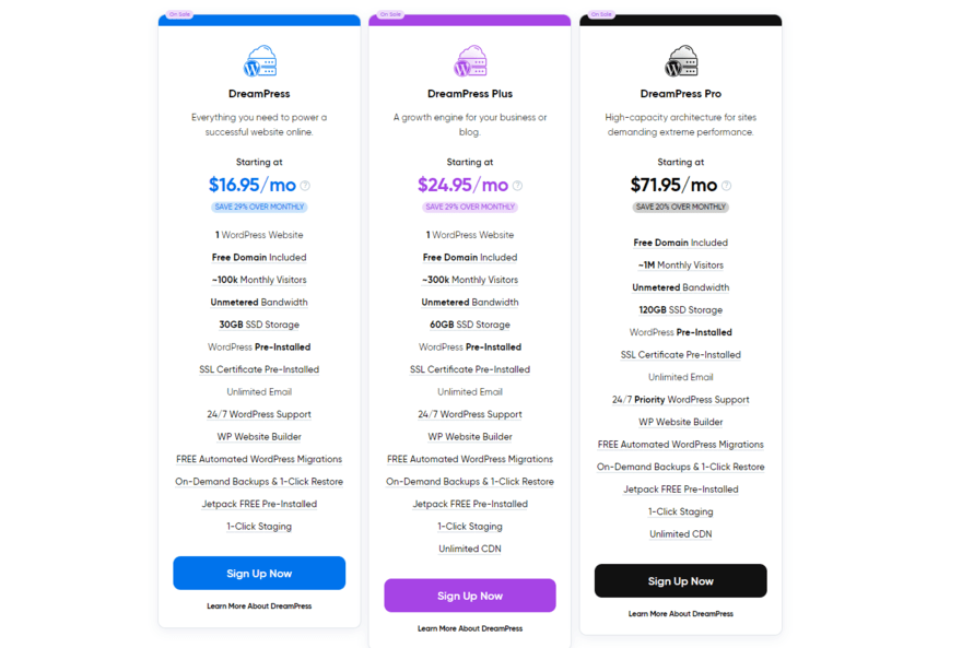 Dreamhost pricing