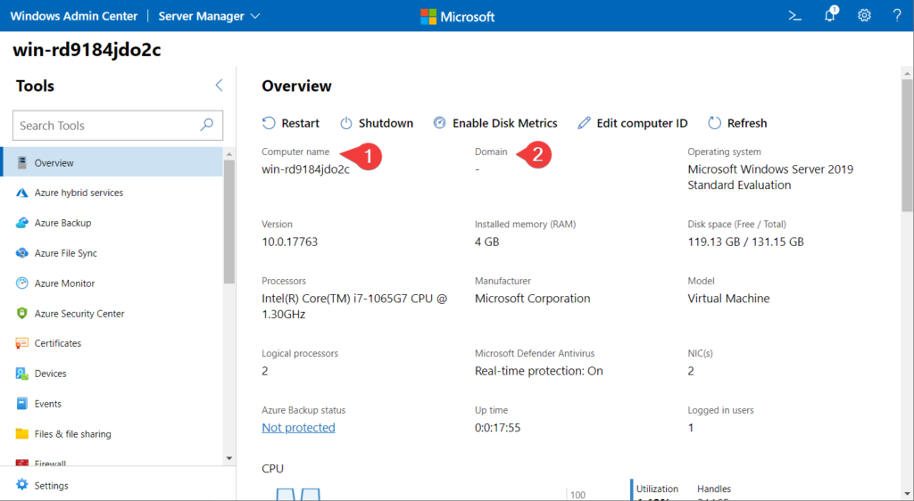 Windows admin server center web based ltsc honolulu project remote monitoring management guide medium wac powershell chopped installation edition part