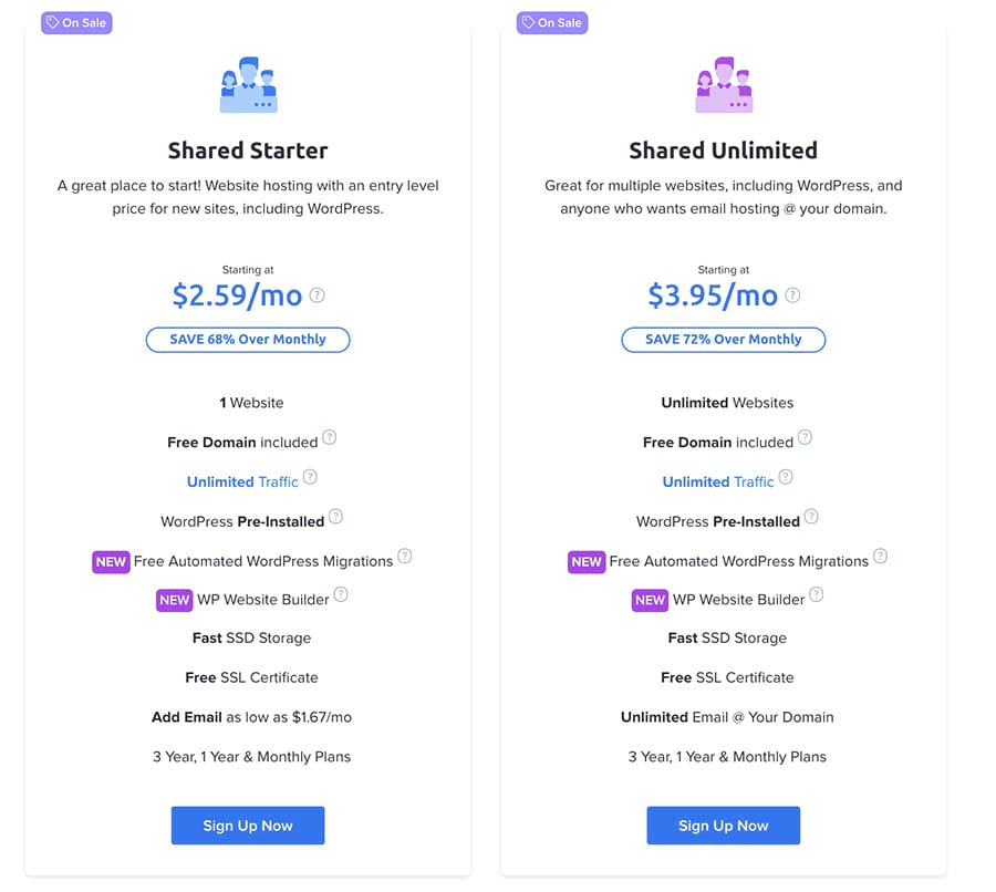 Dreamhost hosting plans