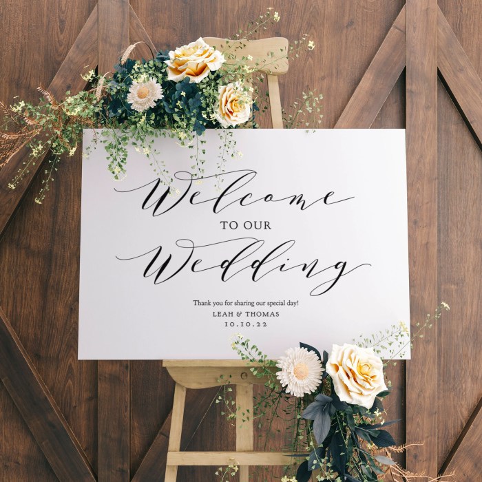 Diy wedding sign