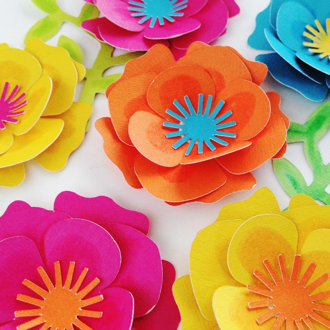 Paper flowers diy