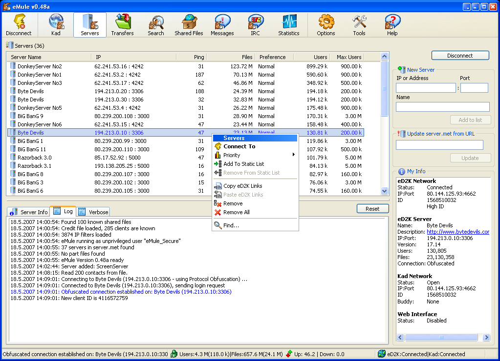 Emule server